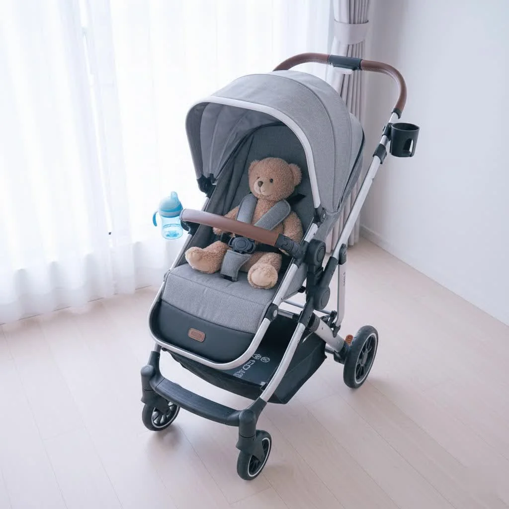 Babyzen YOYO stroller folded for travel