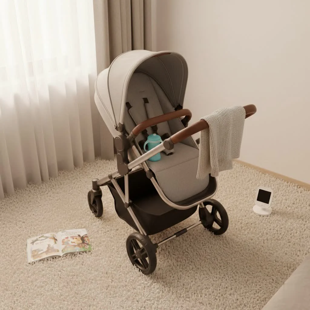Nuna Mixx Next pushchair with child inside